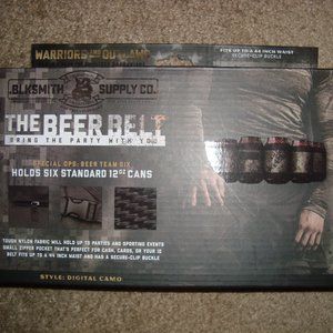 The Beer Belt Digital Camo Party Beer Belt Blksmith Supply Co. NEW Can Holder